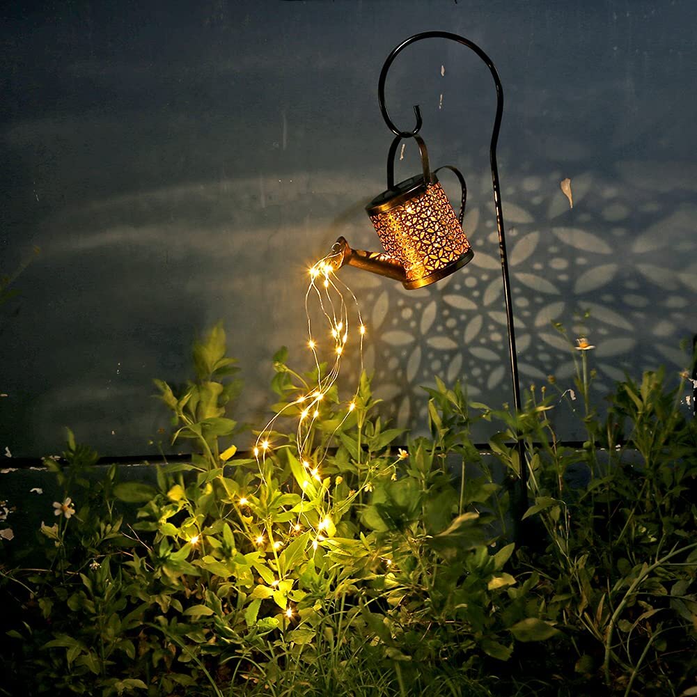 Outdoor Solar Star Garden Art Light,Hanging Solar Lantern For Outdoor Yard Pathway Garden Decor